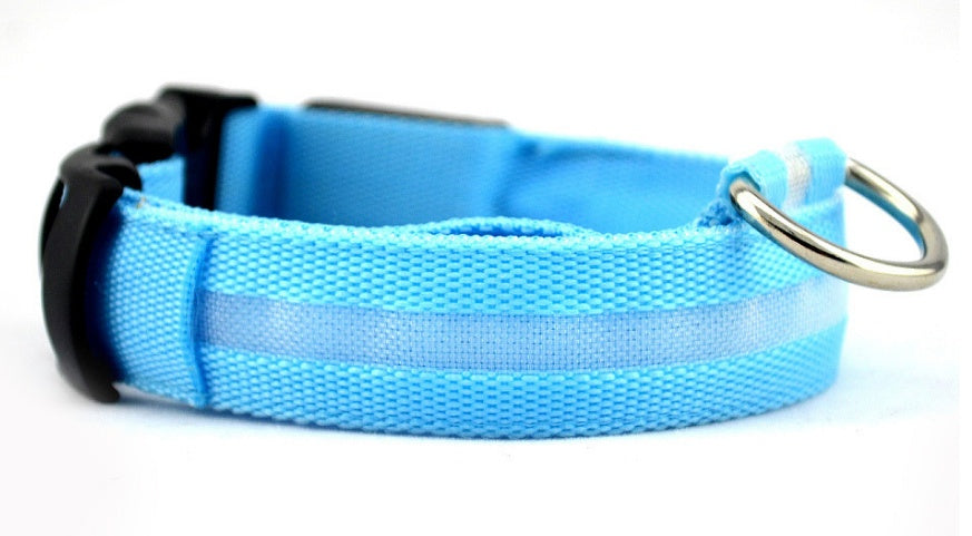 Bright LED Luminous Safety Pet Collar for Ultimate Nighttime Adventures! - Paws and Claws warehouse