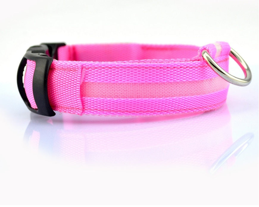 Bright LED Luminous Safety Pet Collar for Ultimate Nighttime Adventures! - Paws and Claws warehouse