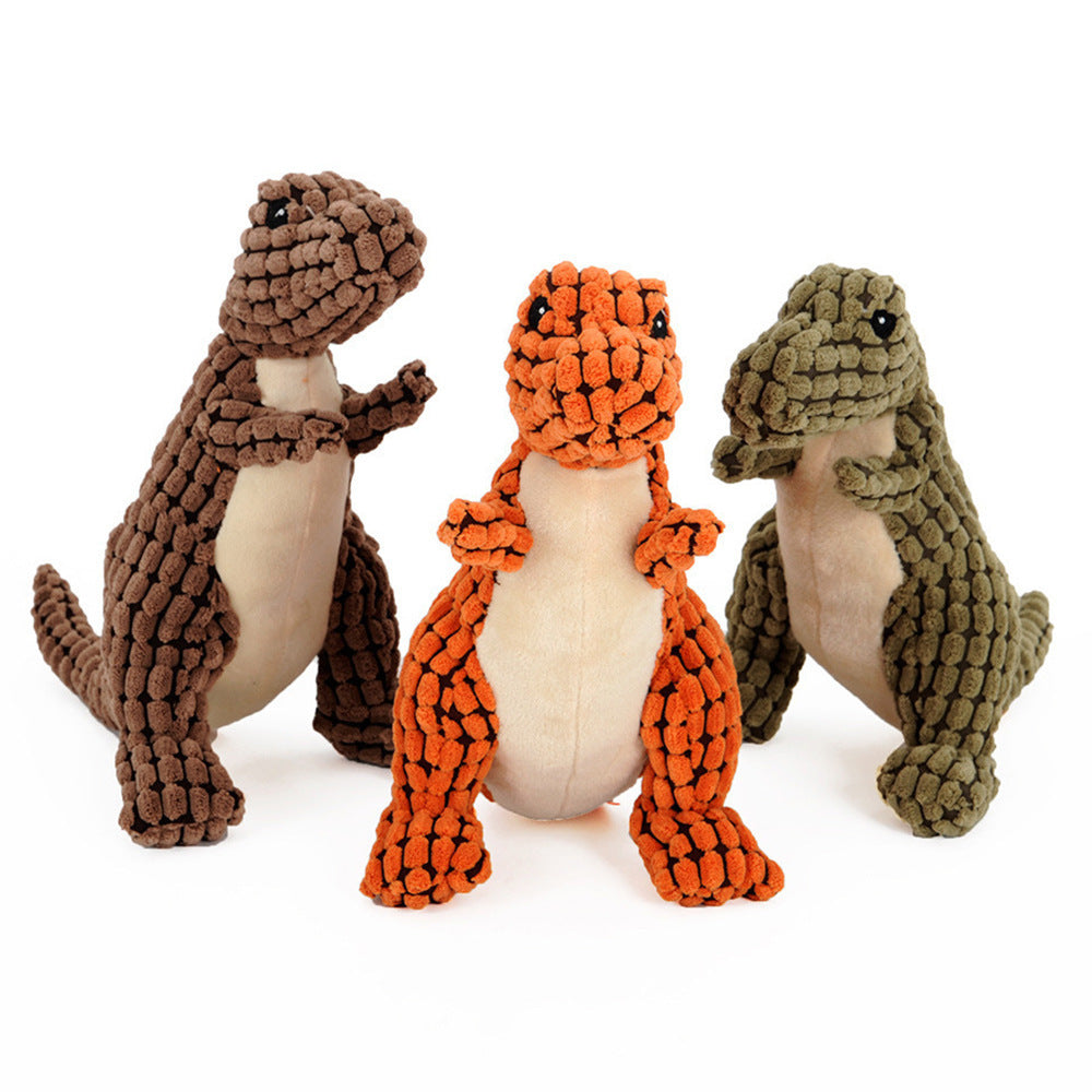 Dinosaur Squeaky Chew Toy for Endless Fun with Your Dog! - Paws and Claws warehouse