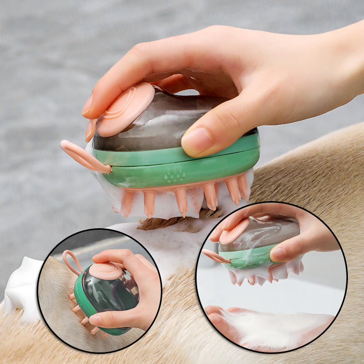2-in-1 Pet Bath & Massage Brush – Clean, Massage, & Pamper Your Pet Effortlessly! - Paws and Claws warehouse